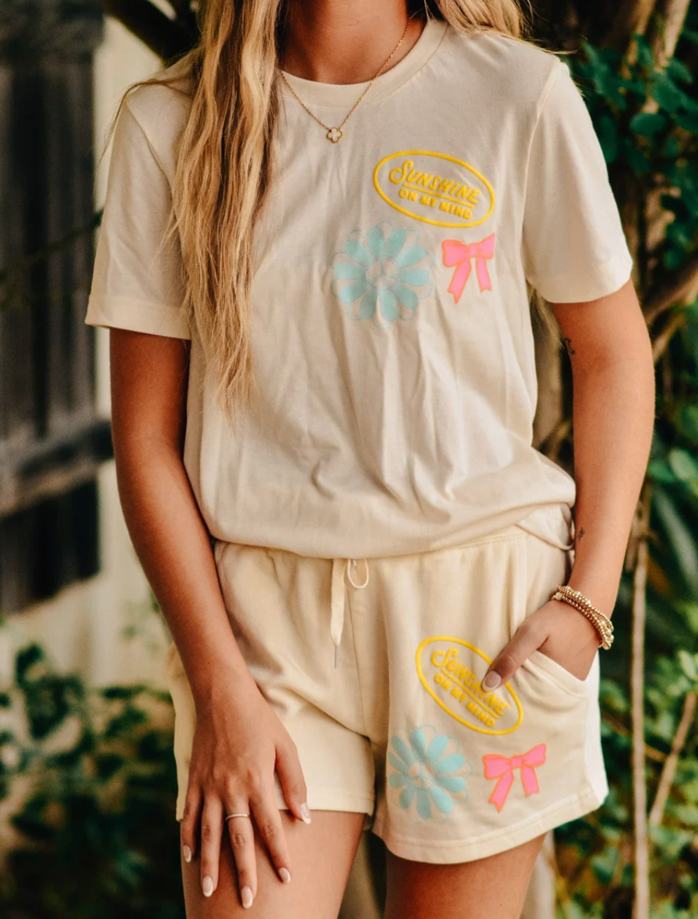 Sunshine Ivory Tee by Southern Bliss