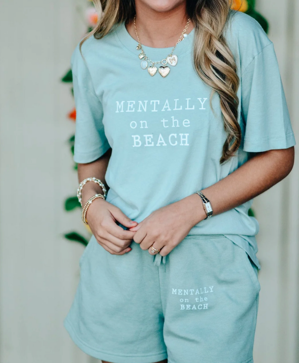 Mentally on the Beach Tee by Southern Bliss