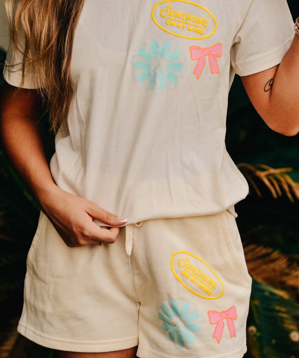 Sunshine Ivory Shorts by Southern Bliss