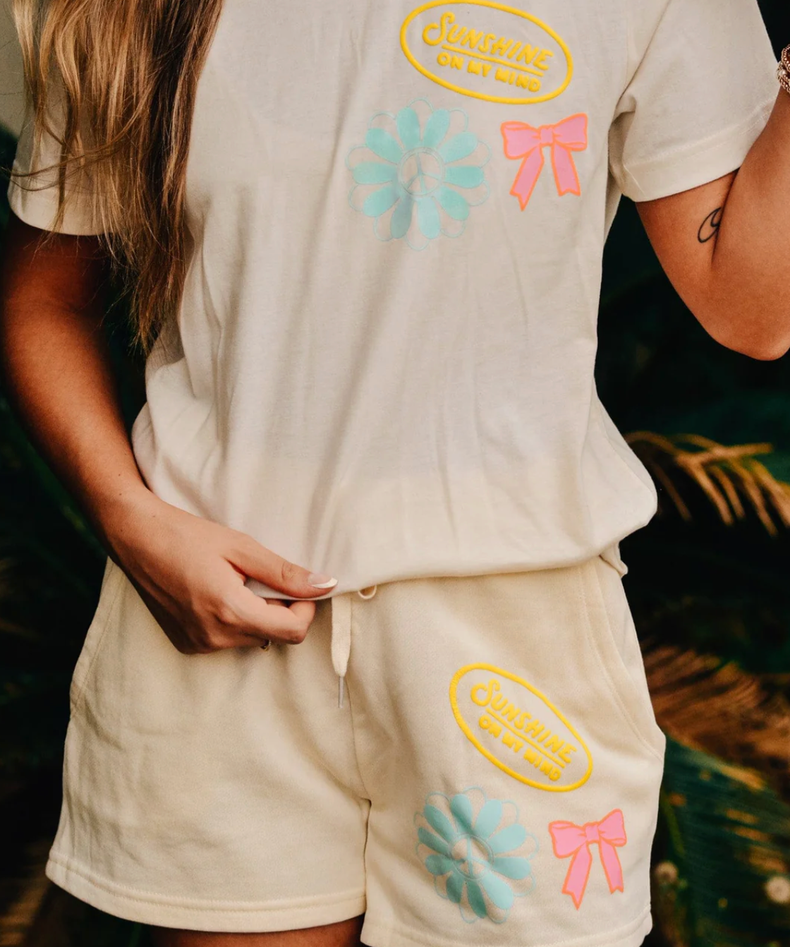 Sunshine Ivory Shorts by Southern Bliss