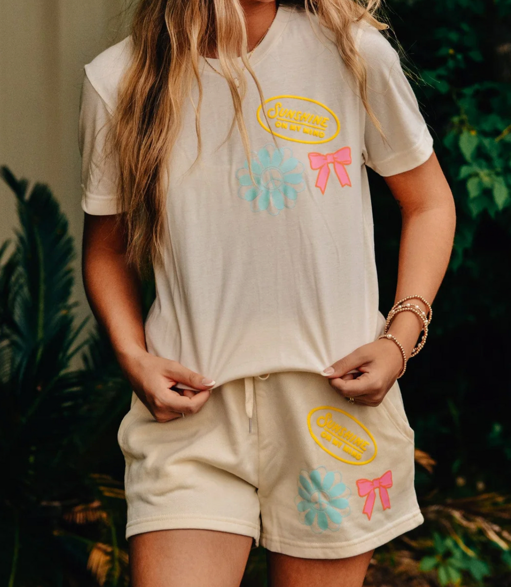 Sunshine Ivory Shorts by Southern Bliss