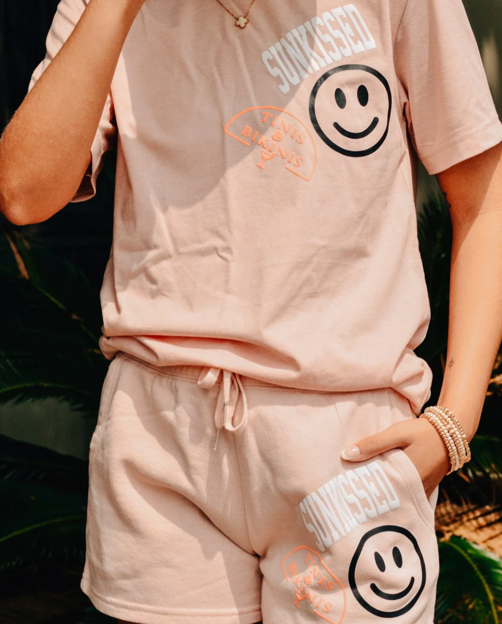 Sunkissed Peach Shorts by Southern Bliss