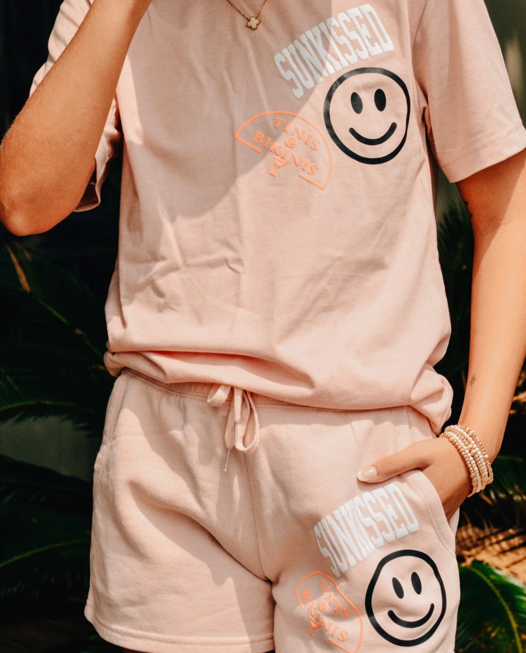 Sunkissed Peach Shorts by Southern Bliss