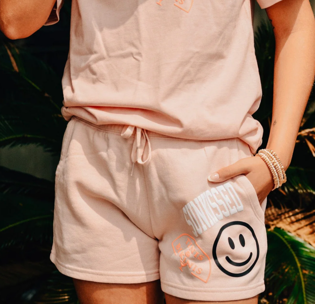 Sunkissed Peach Shorts by Southern Bliss