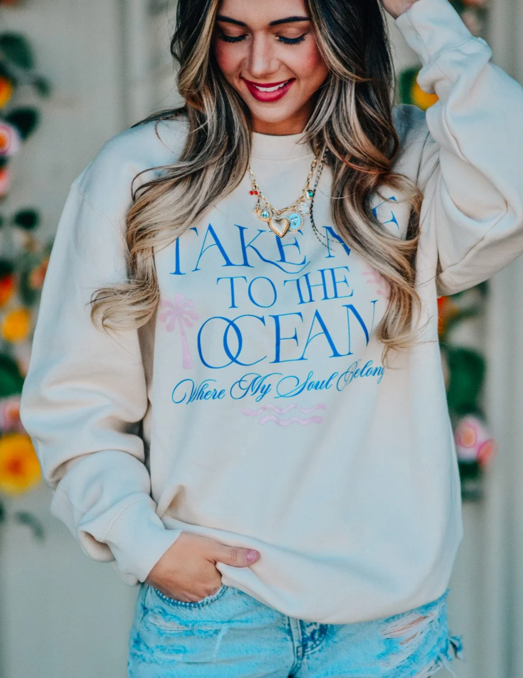 Take Me to the Ocean Sweatshirt by Southern Bliss