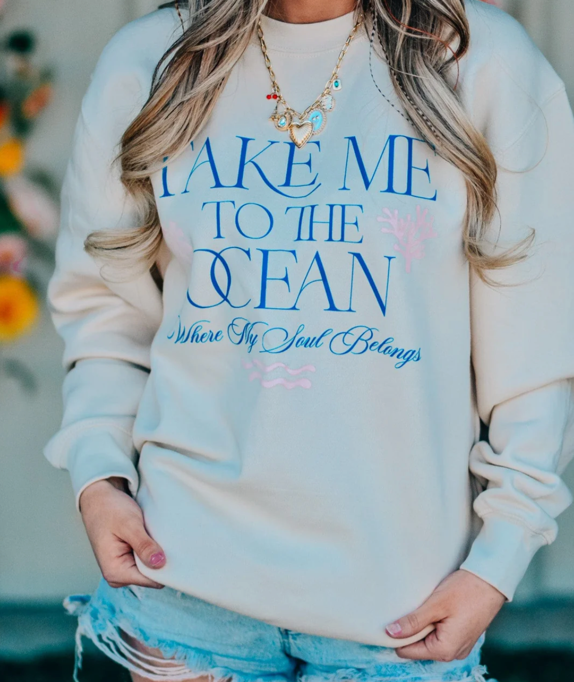 Take Me to the Ocean Sweatshirt by Southern Bliss
