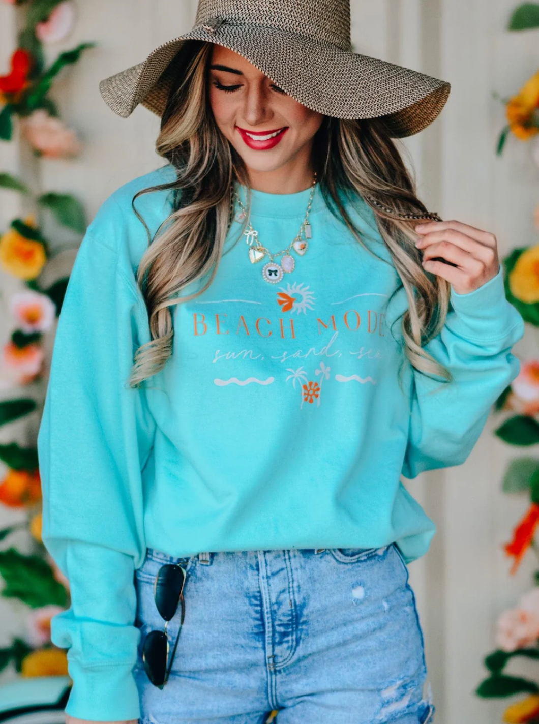 Beach Mode Sweatshirt by Southern Bliss