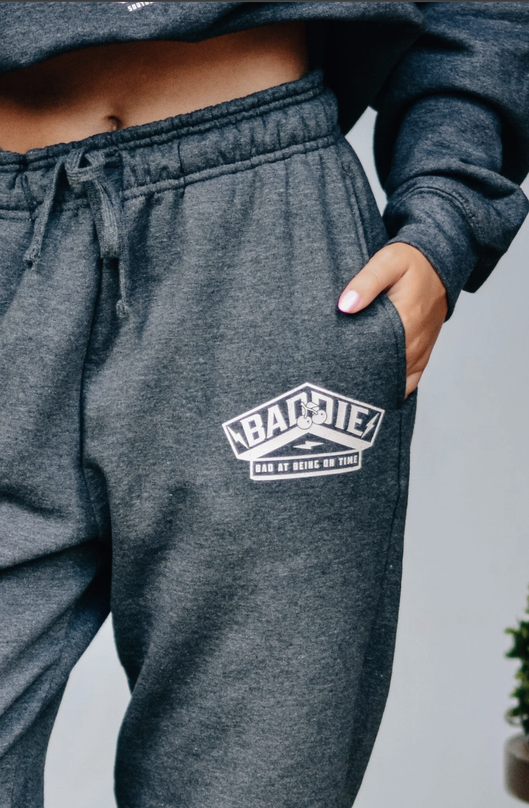 Baddie at Being on Time Joggers by Southern Bliss