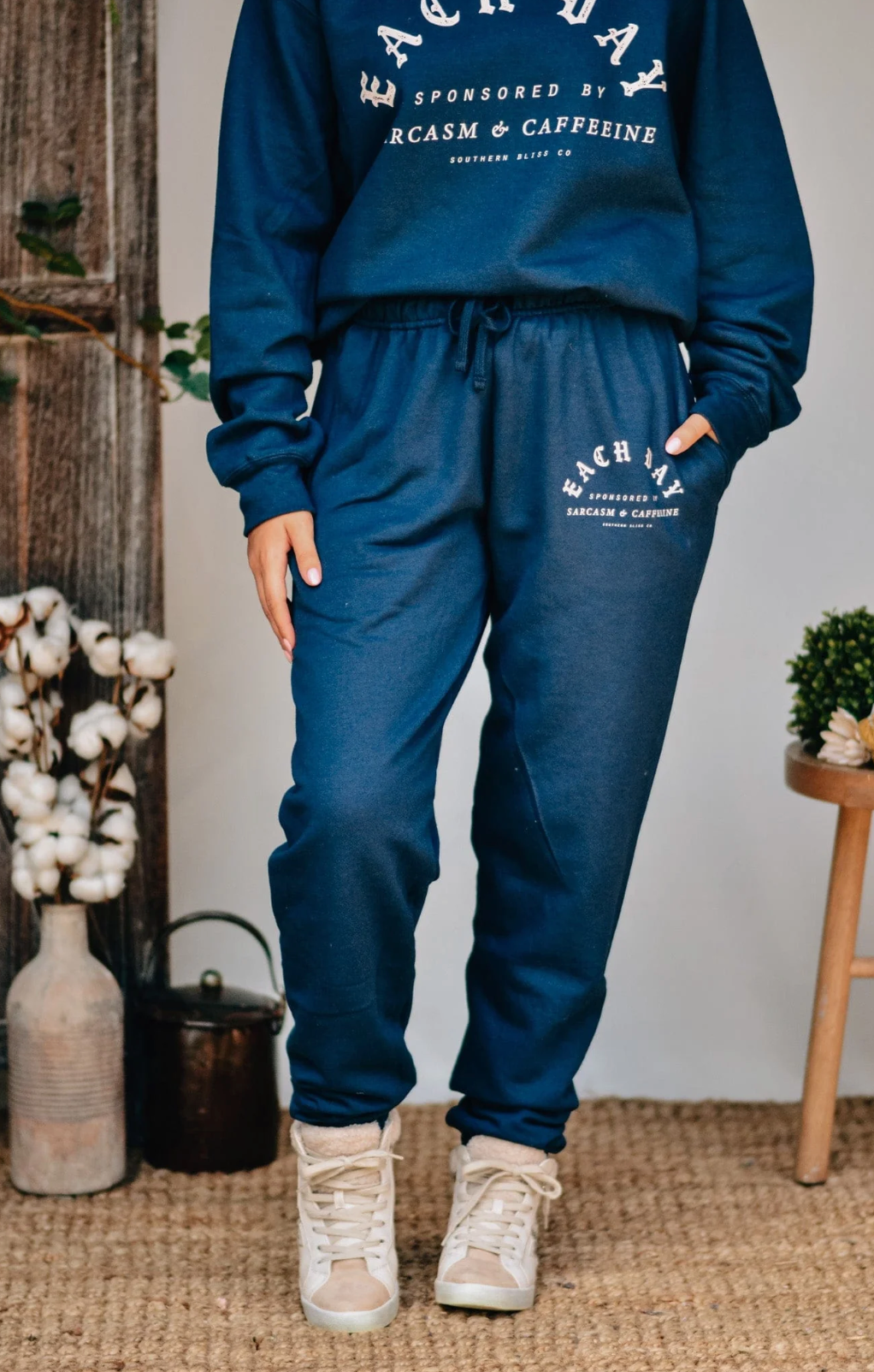 Sarcasm & Caffeine Joggers by Southern Bliss