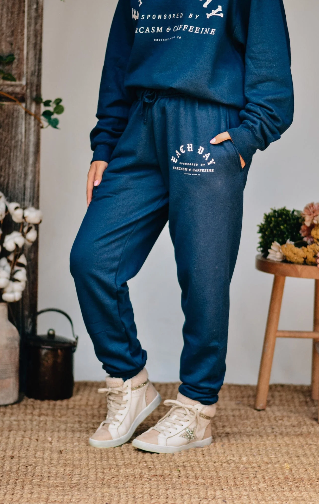 Sarcasm & Caffeine Joggers by Southern Bliss