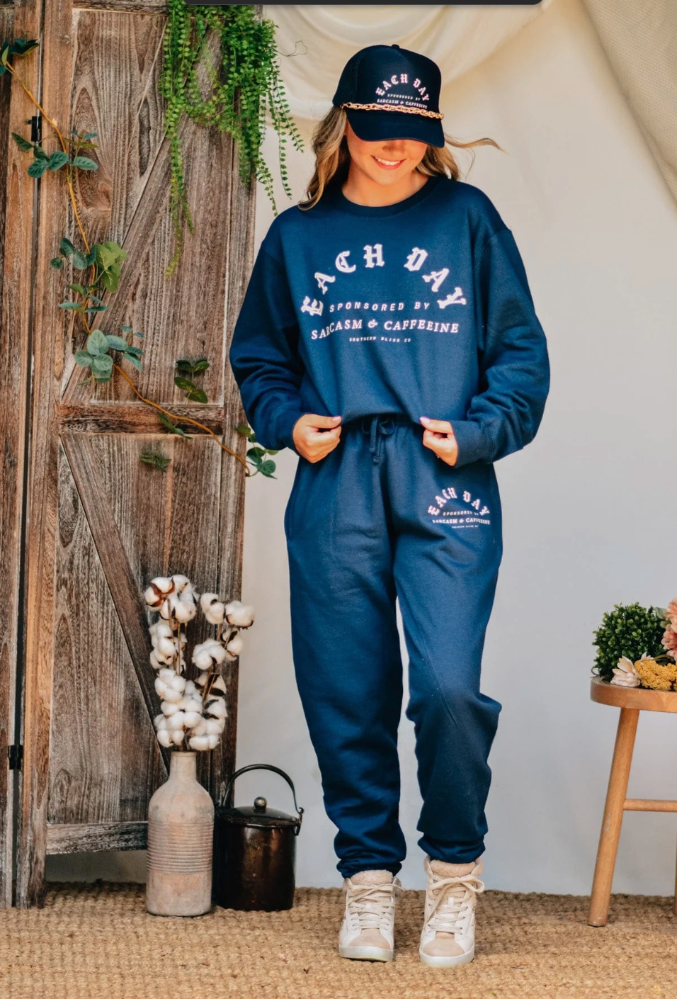 Sarcasm & Caffeine Joggers by Southern Bliss