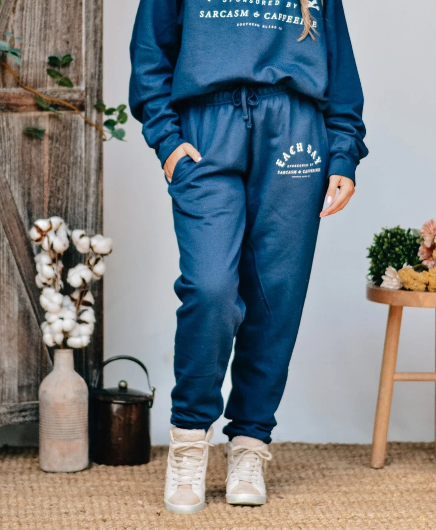 Sarcasm & Caffeine Joggers by Southern Bliss