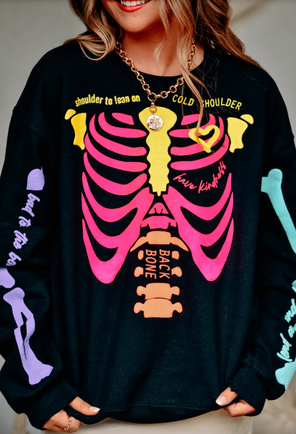 Neon Skelly Crewneck by Southern Bliss