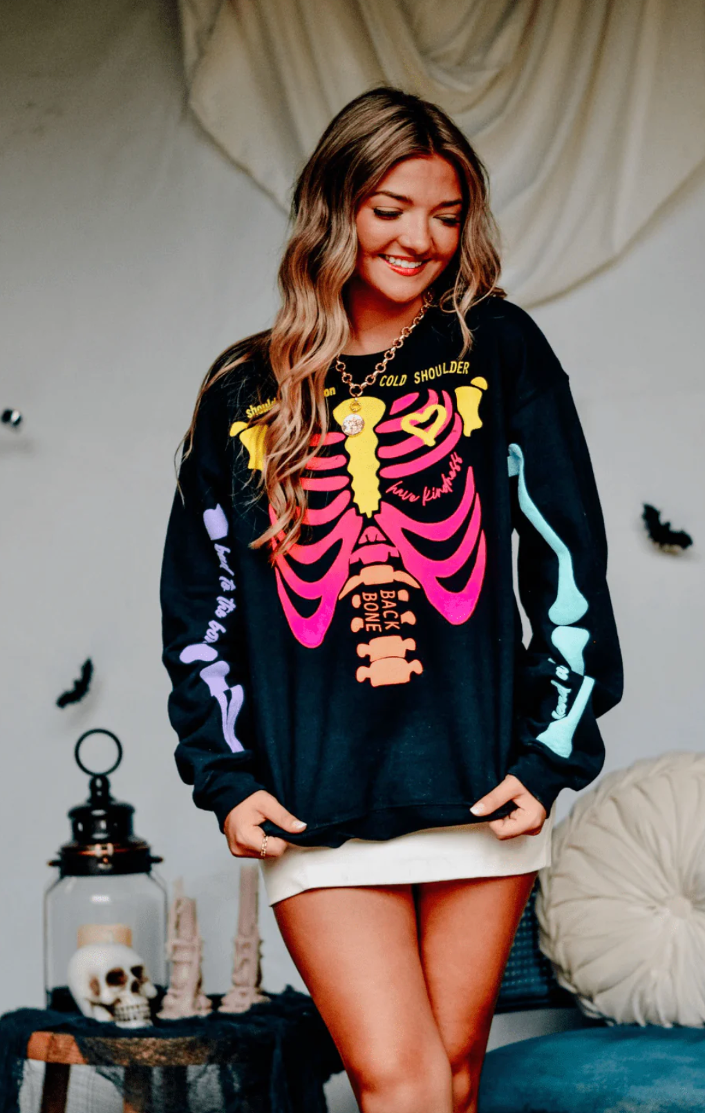Neon Skelly Crewneck by Southern Bliss