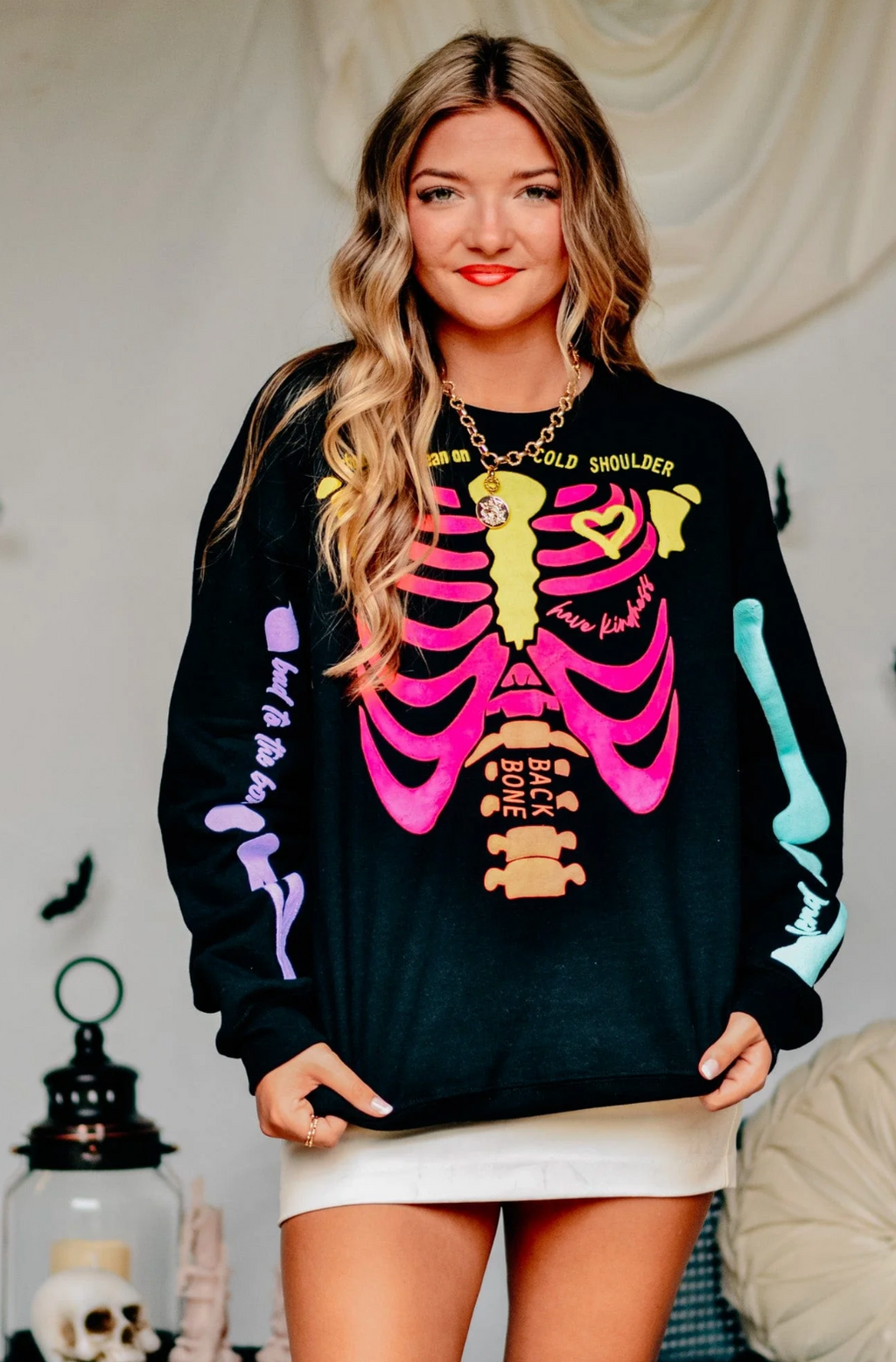 Neon Skelly Crewneck by Southern Bliss