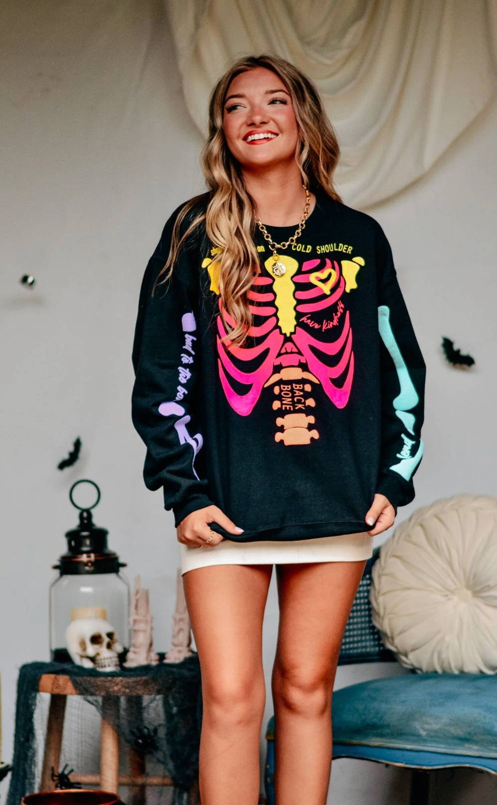 Neon Skelly Crewneck by Southern Bliss