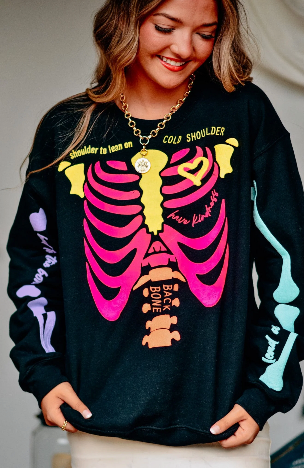 Neon Skelly Crewneck by Southern Bliss