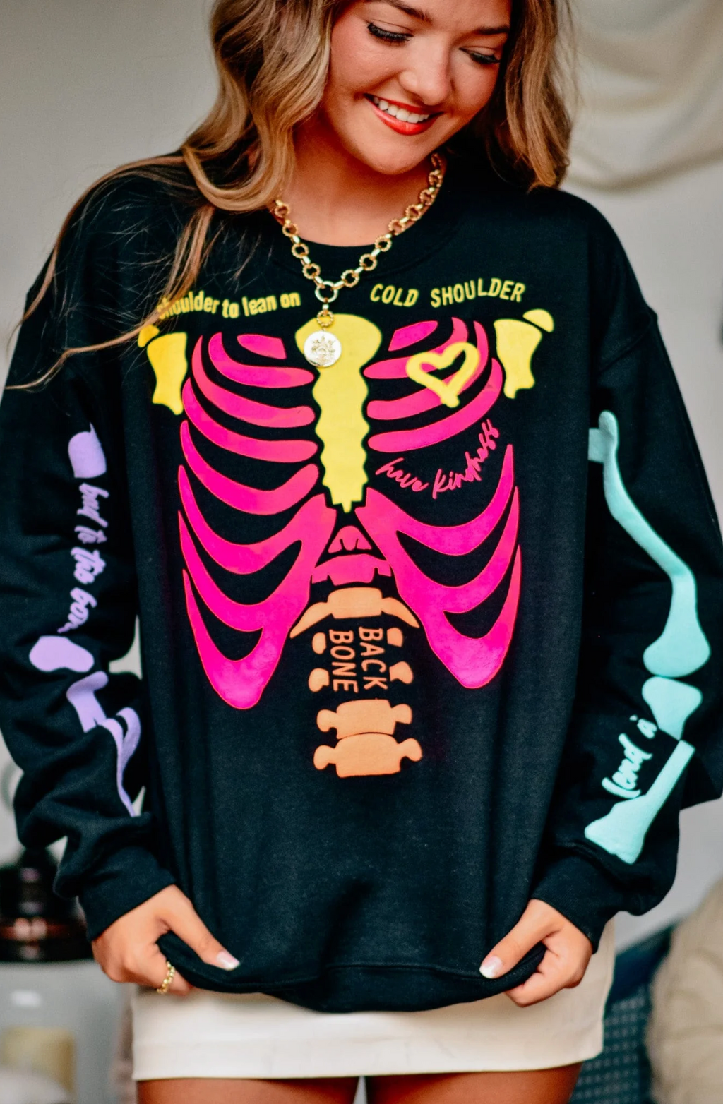 Neon Skelly Crewneck by Southern Bliss