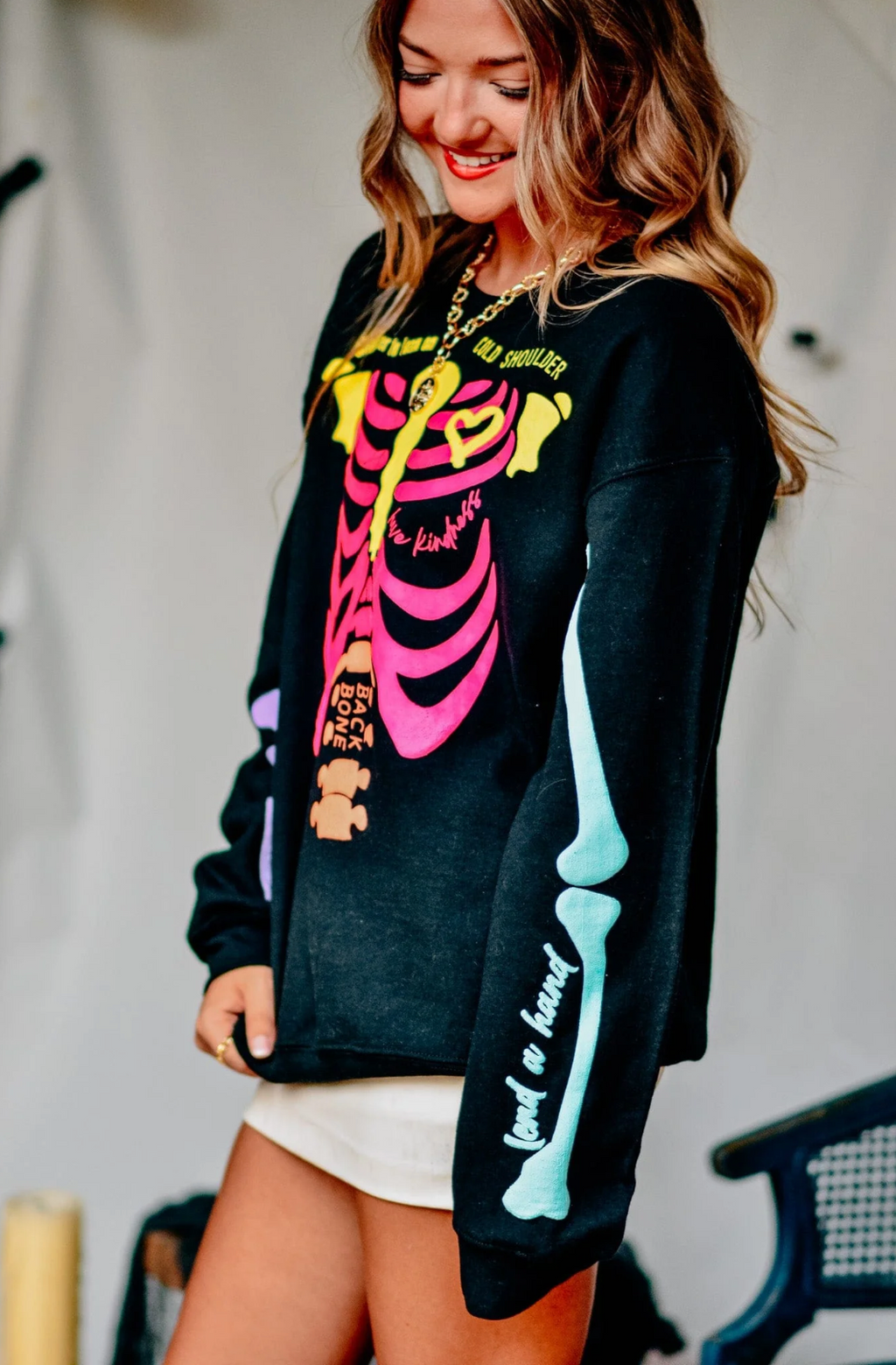Neon Skelly Crewneck by Southern Bliss