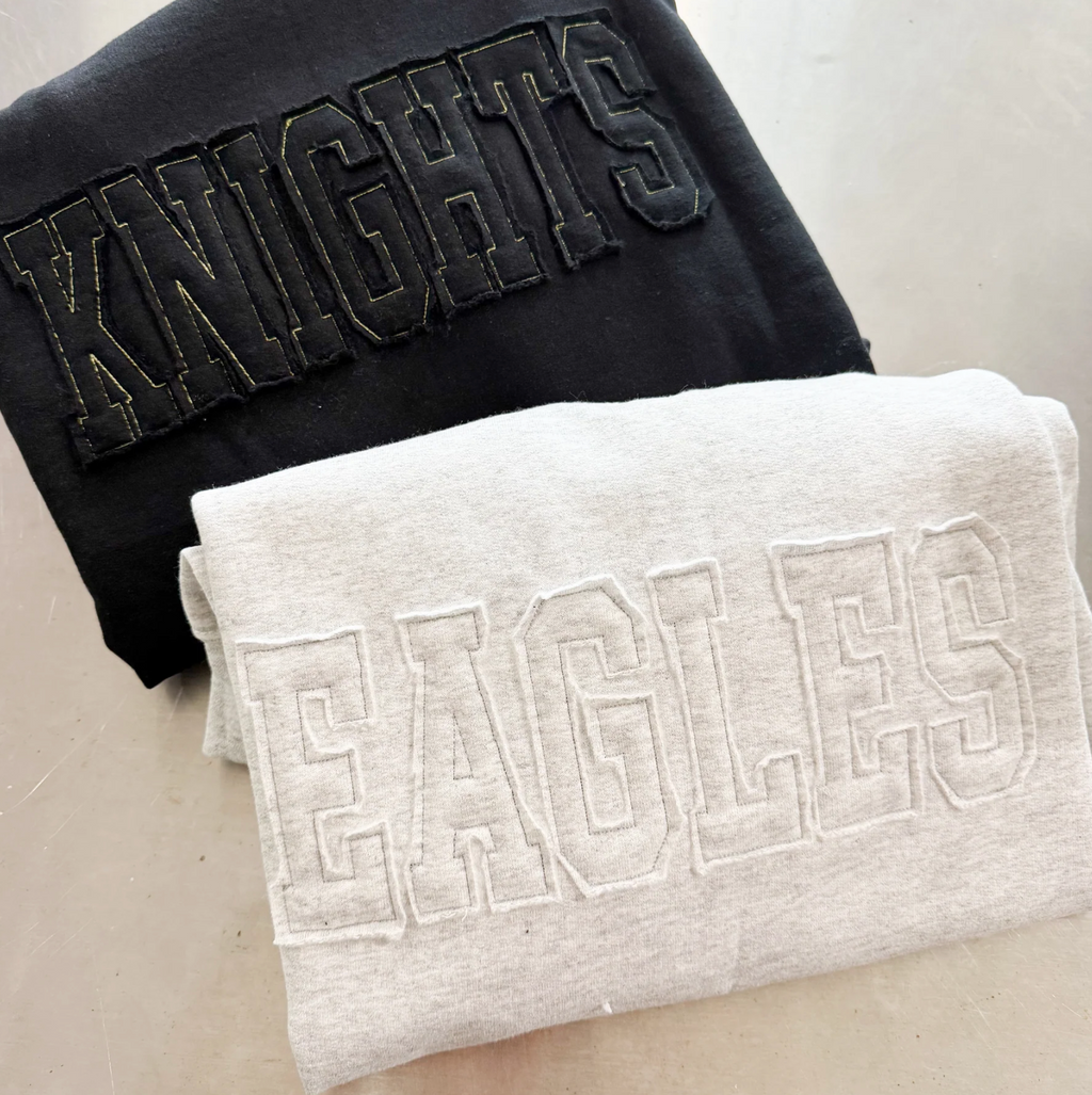 Custom Embroidery Applique Crewneck