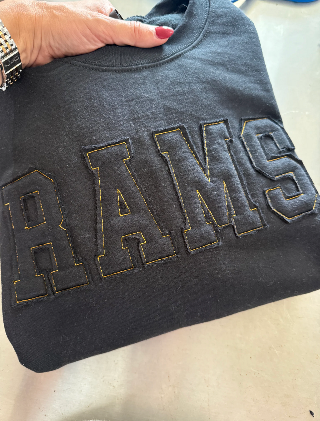 Custom Embroidery Applique Crewneck