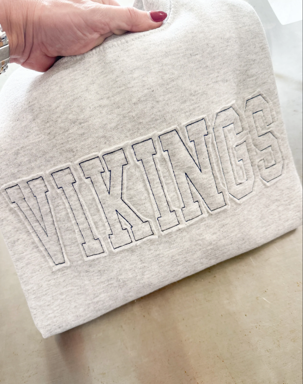 Custom Embroidery Applique Crewneck