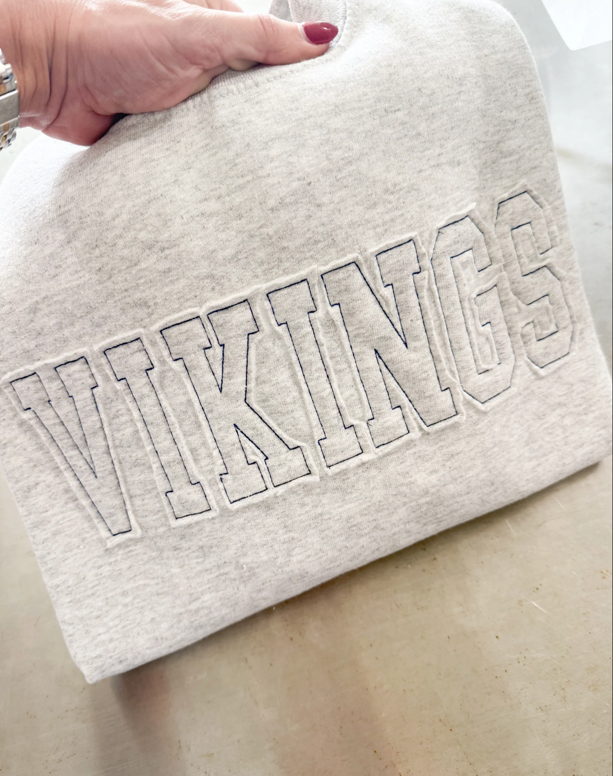 Custom Embroidery Applique Crewneck