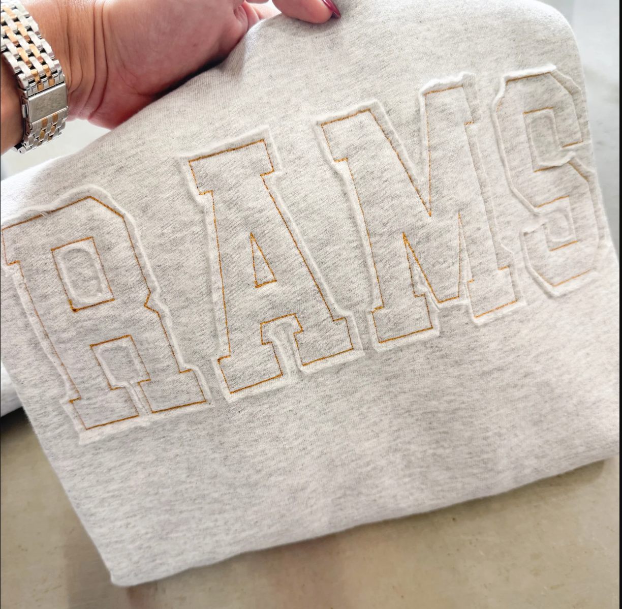 Custom Embroidery Applique Crewneck