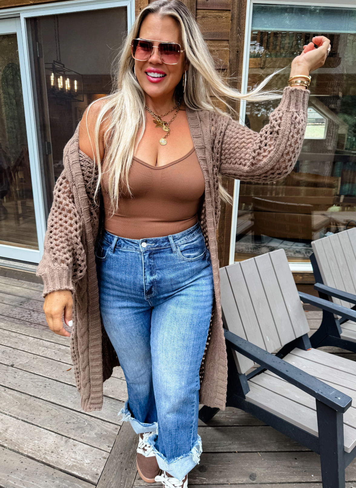 Kandias Chunky Knit Cardi in 4 colors- *Custom Cut*
