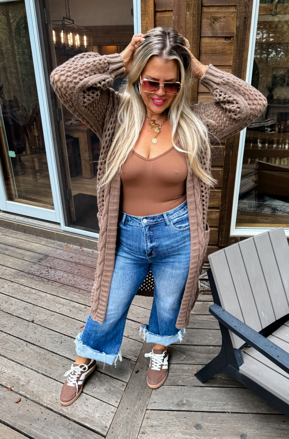 Kandias Chunky Knit Cardi in 4 colors- *Custom Cut*