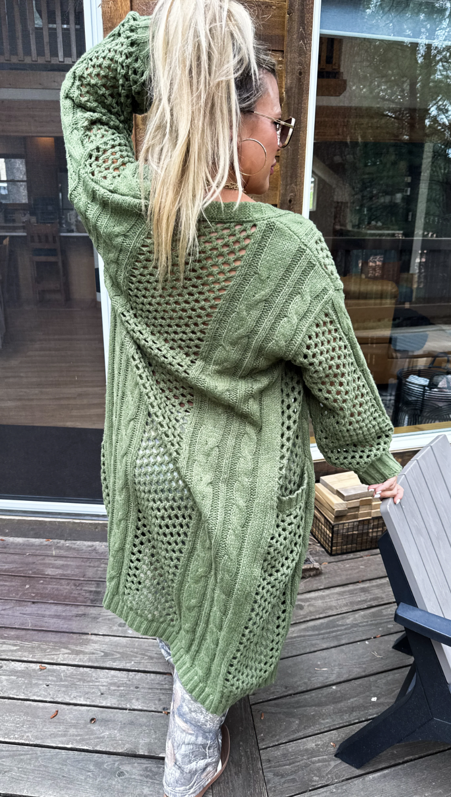 Kandias Chunky Knit Cardi in 4 colors- *Custom Cut*