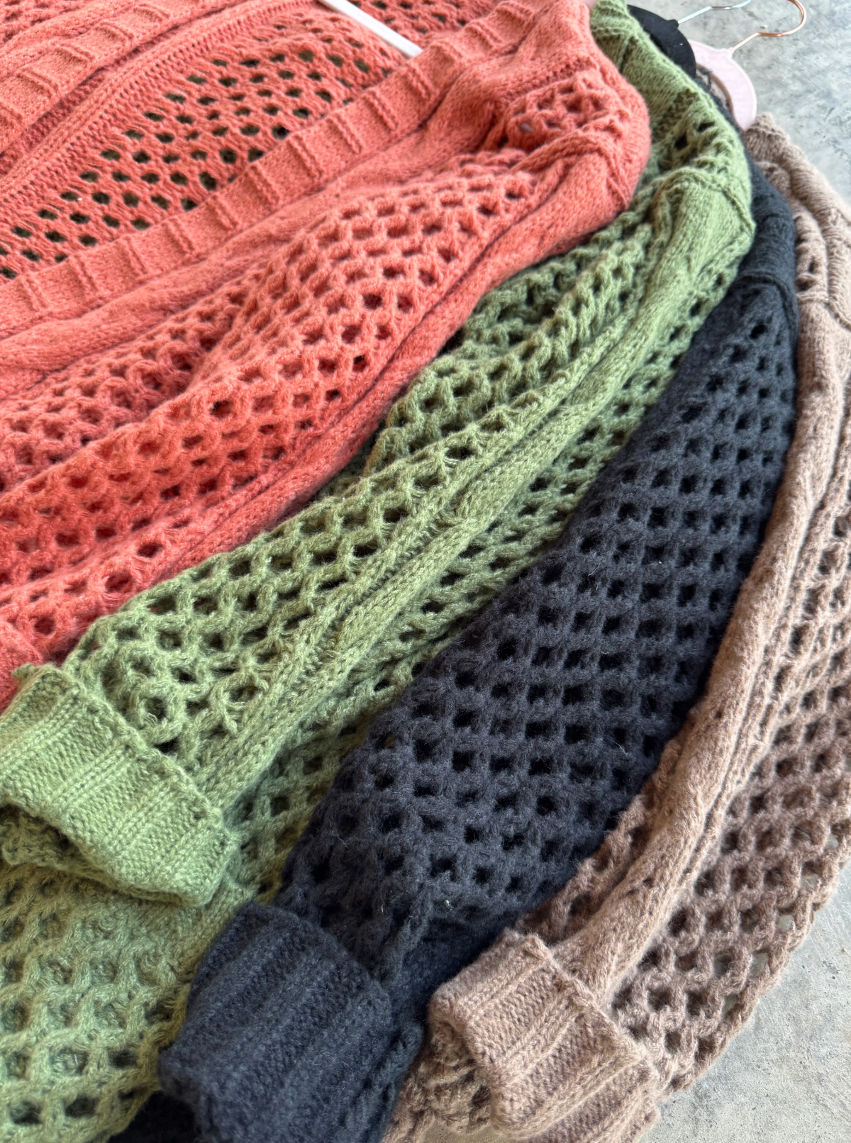 Kandias Chunky Knit Cardi in 4 colors- *Custom Cut*