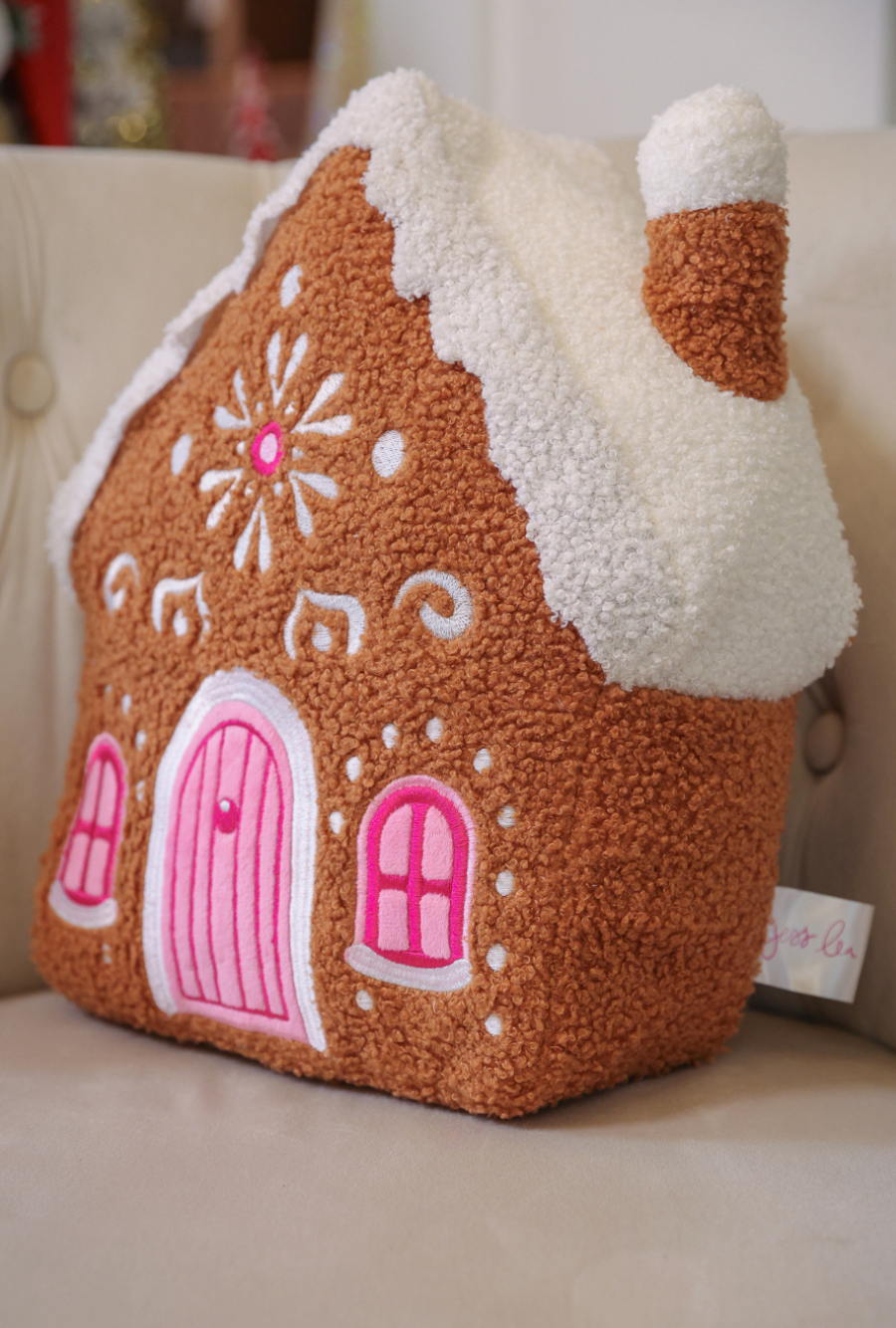 Gingerbread House Pillow *Custom Cut*