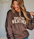 Luxe Puffer Sweater Weather Crewneck by Southern Bliss