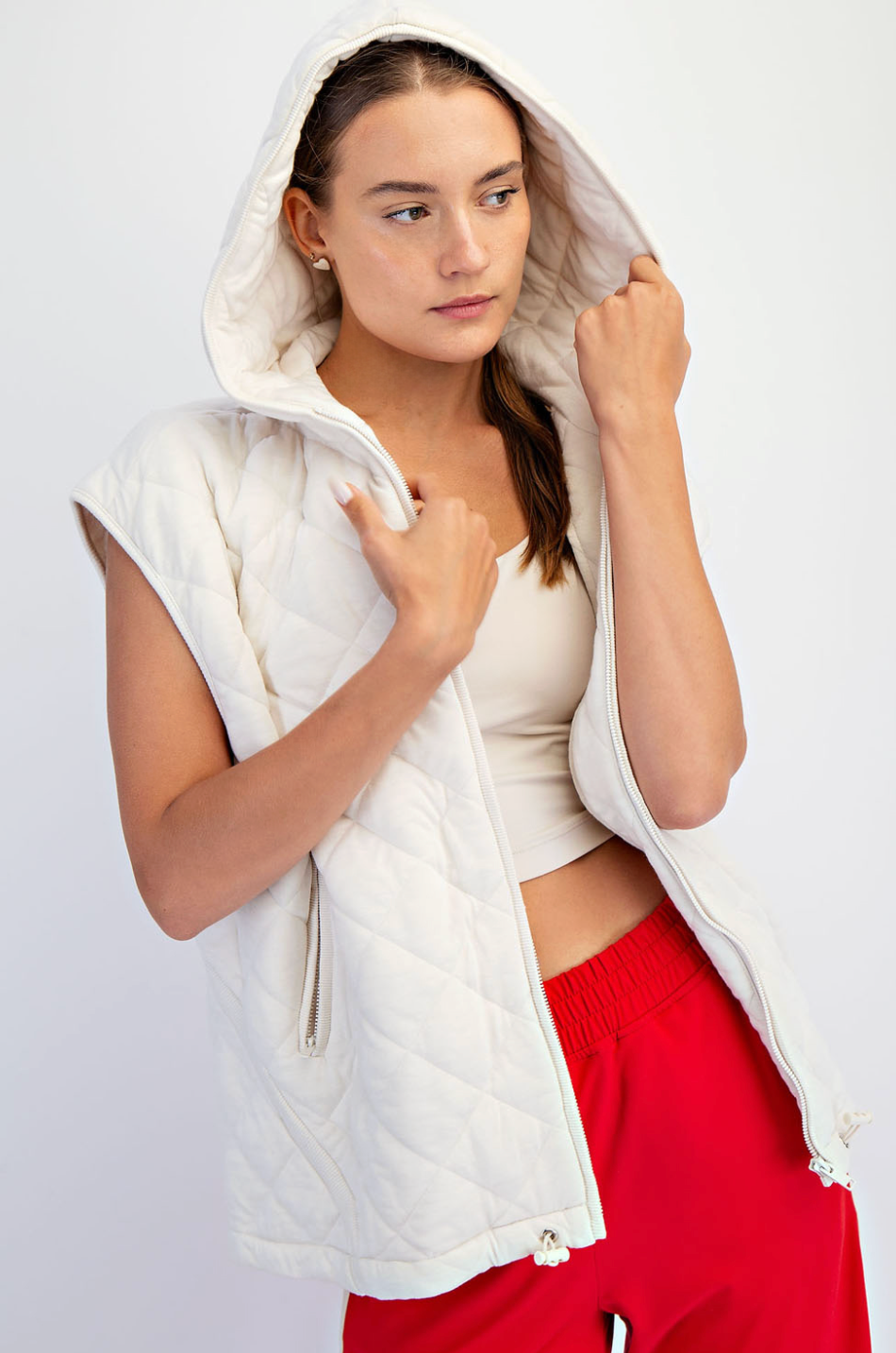 Crisp Air Quilted Zip Vest