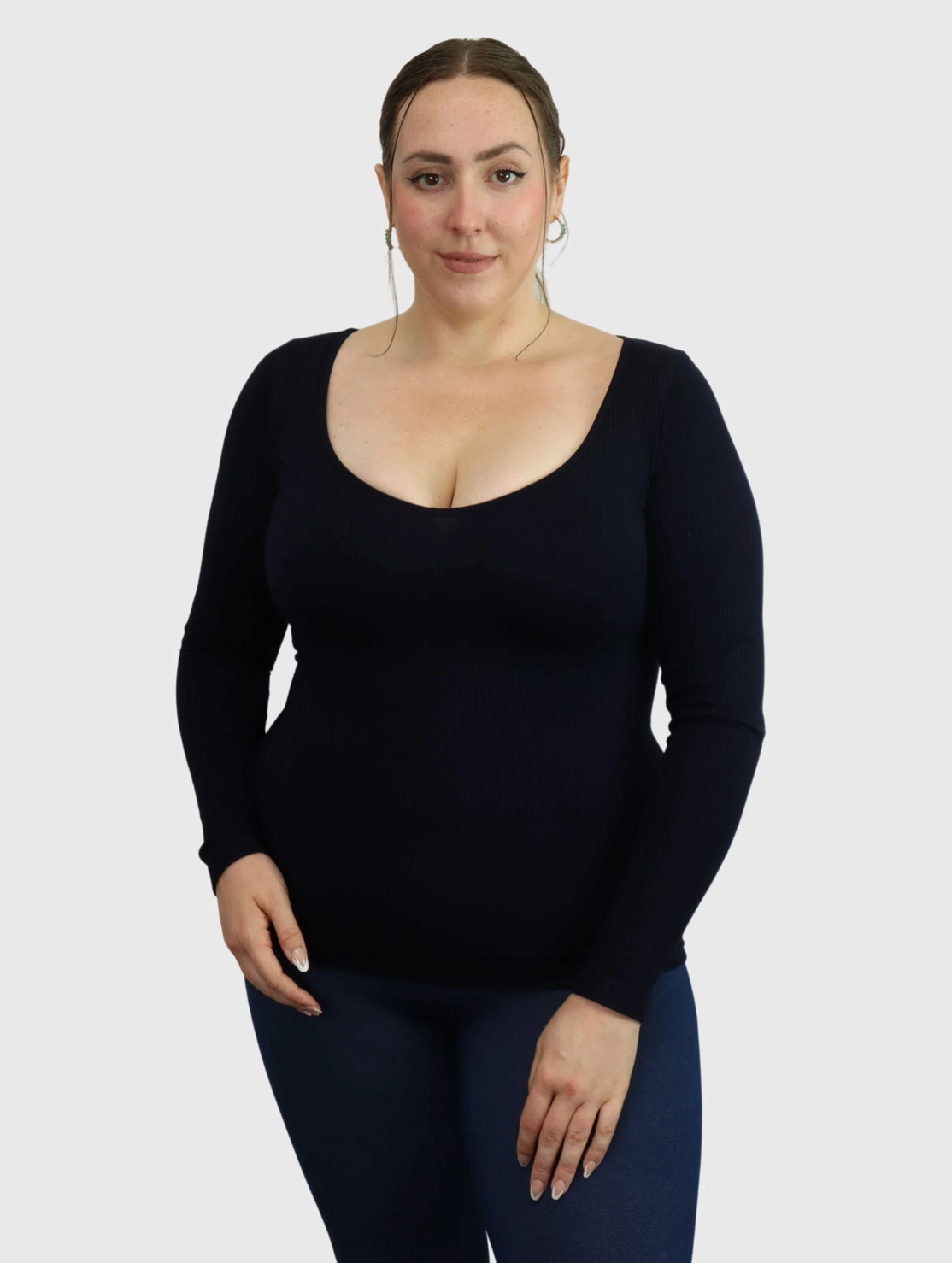 Elietian Ribbed Long Sleeve