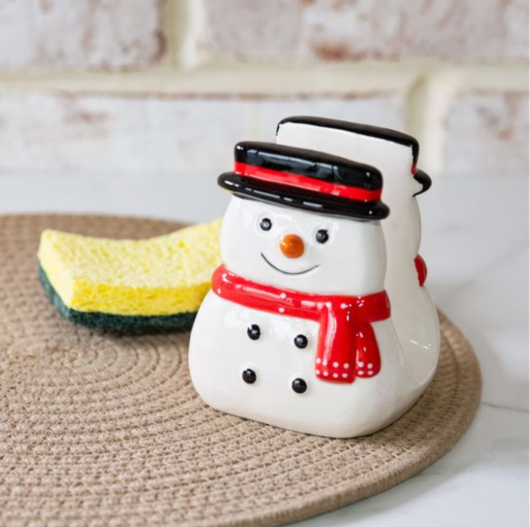 Snowman Sponge Holder