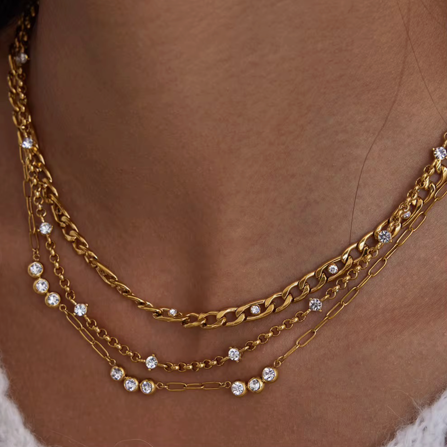 Dainty Chain Layering Waterproof Necklaces