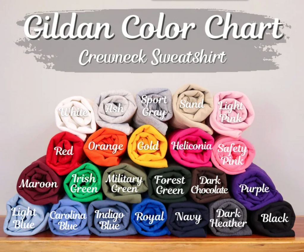 I Wear My Heart Custom Embroidered Crewneck