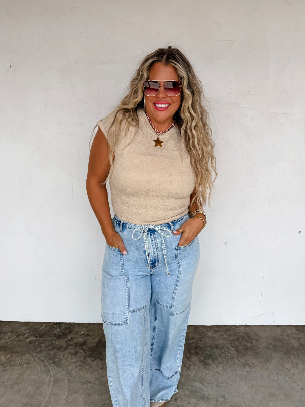 Jovie Tie Waist Jeans Custom Cut