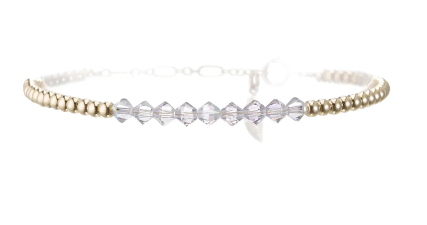 Bara Boheme Crystal Bar Bracelet in 27 Colors