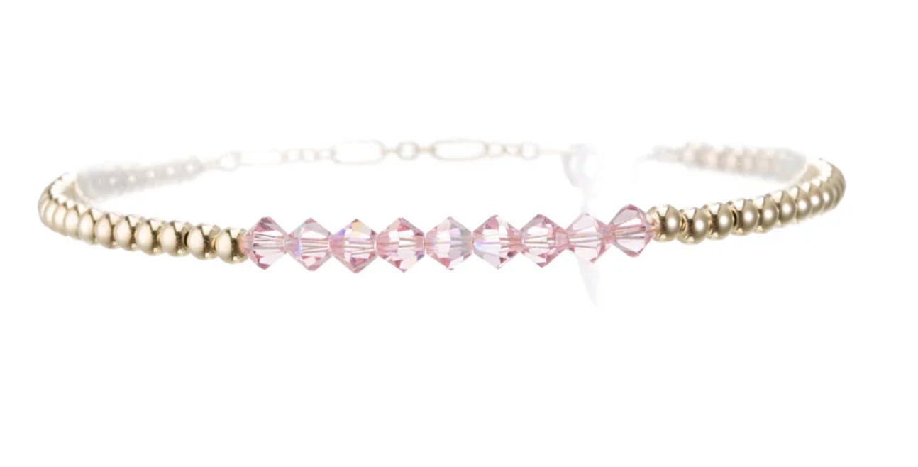 Bara Boheme Crystal Bar Bracelet in 27 Colors