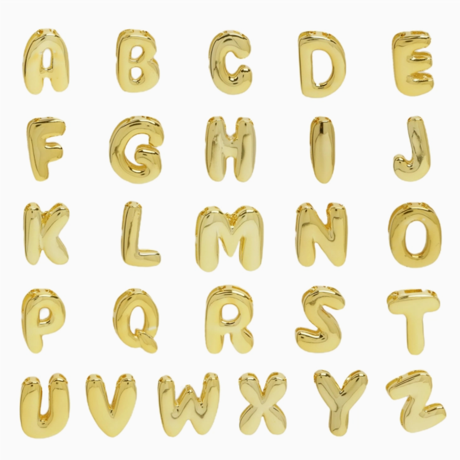 Gold Filled Bubble Letters