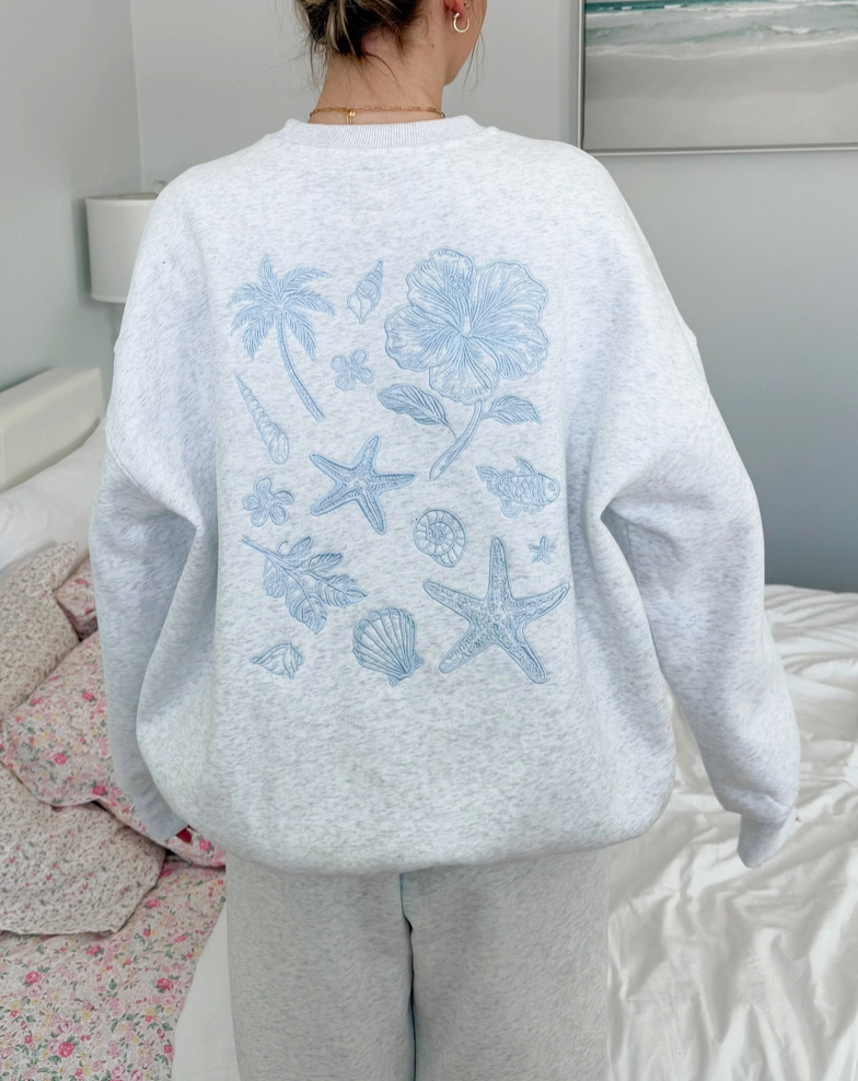 Island Embroidered Crewneck - NYC Market Exclusive