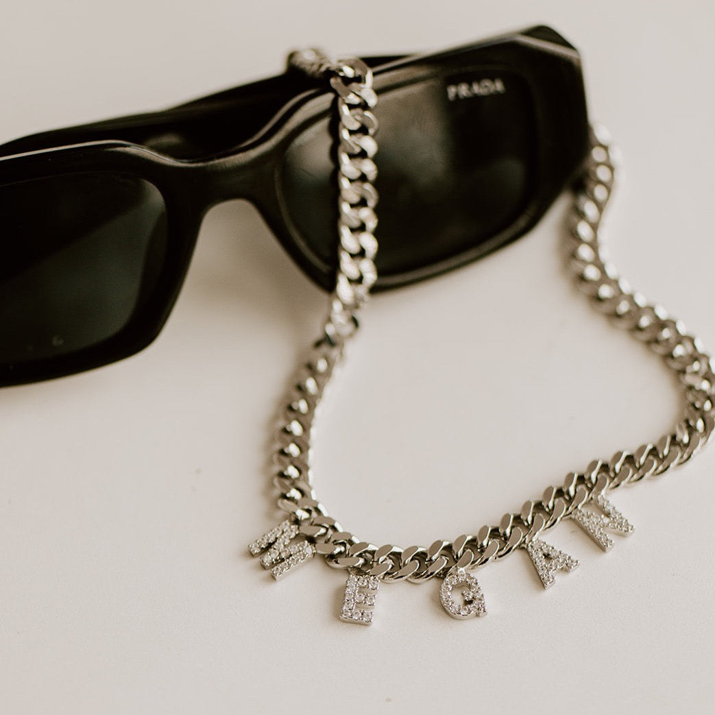 Customized Bold Curb Chain Name Necklace