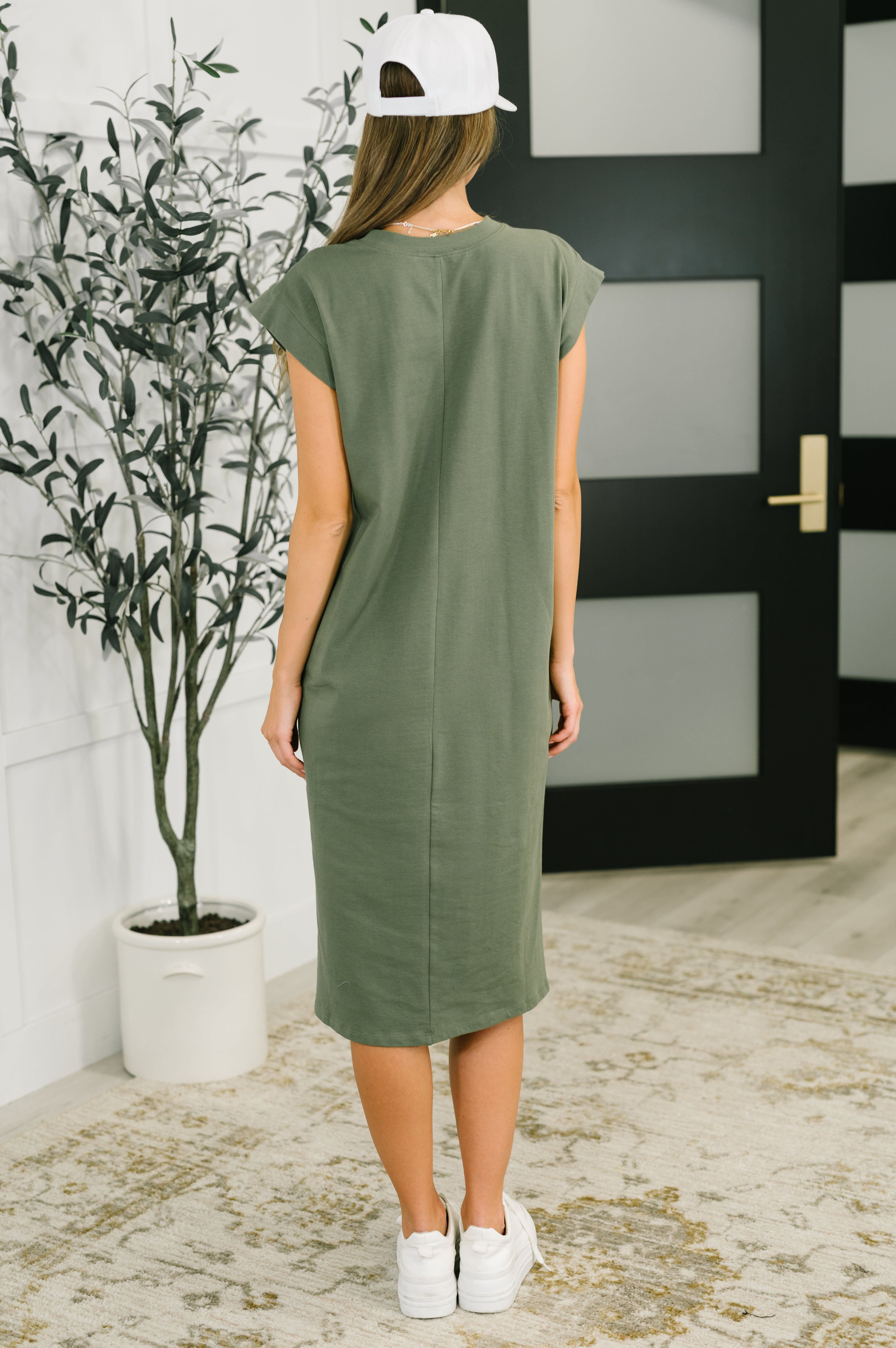 Sweet Like That Casual Dress in Light Olive