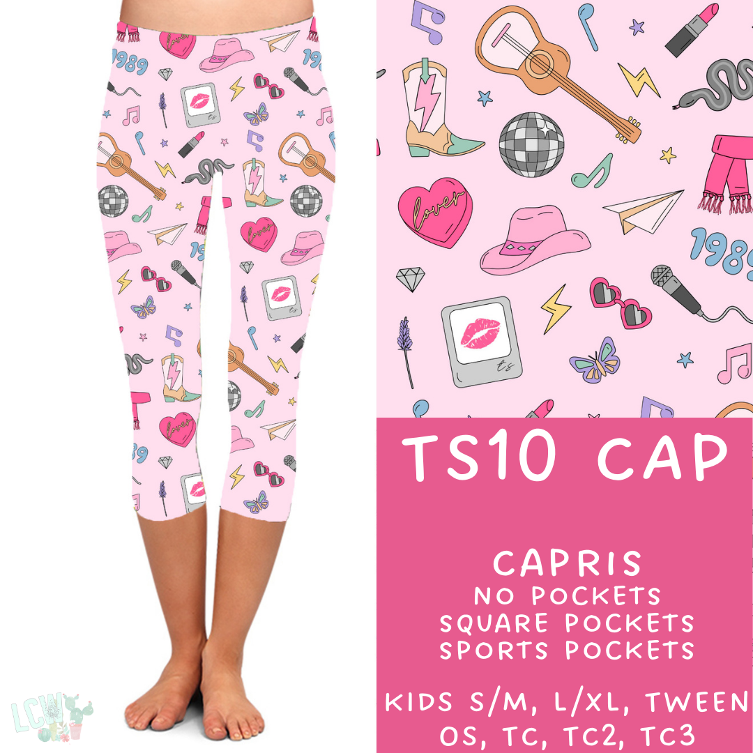 Batch #100 - Popstar 2 Collection  - TS10 Capri Leggings - Pre-Order