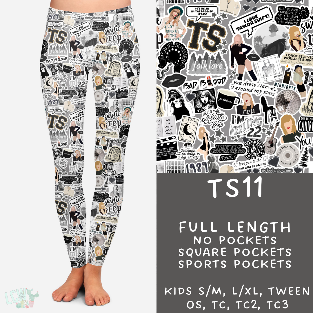 Batch #100 - Popstar 2 Collection  - TS11 Leggings - Pre-Order