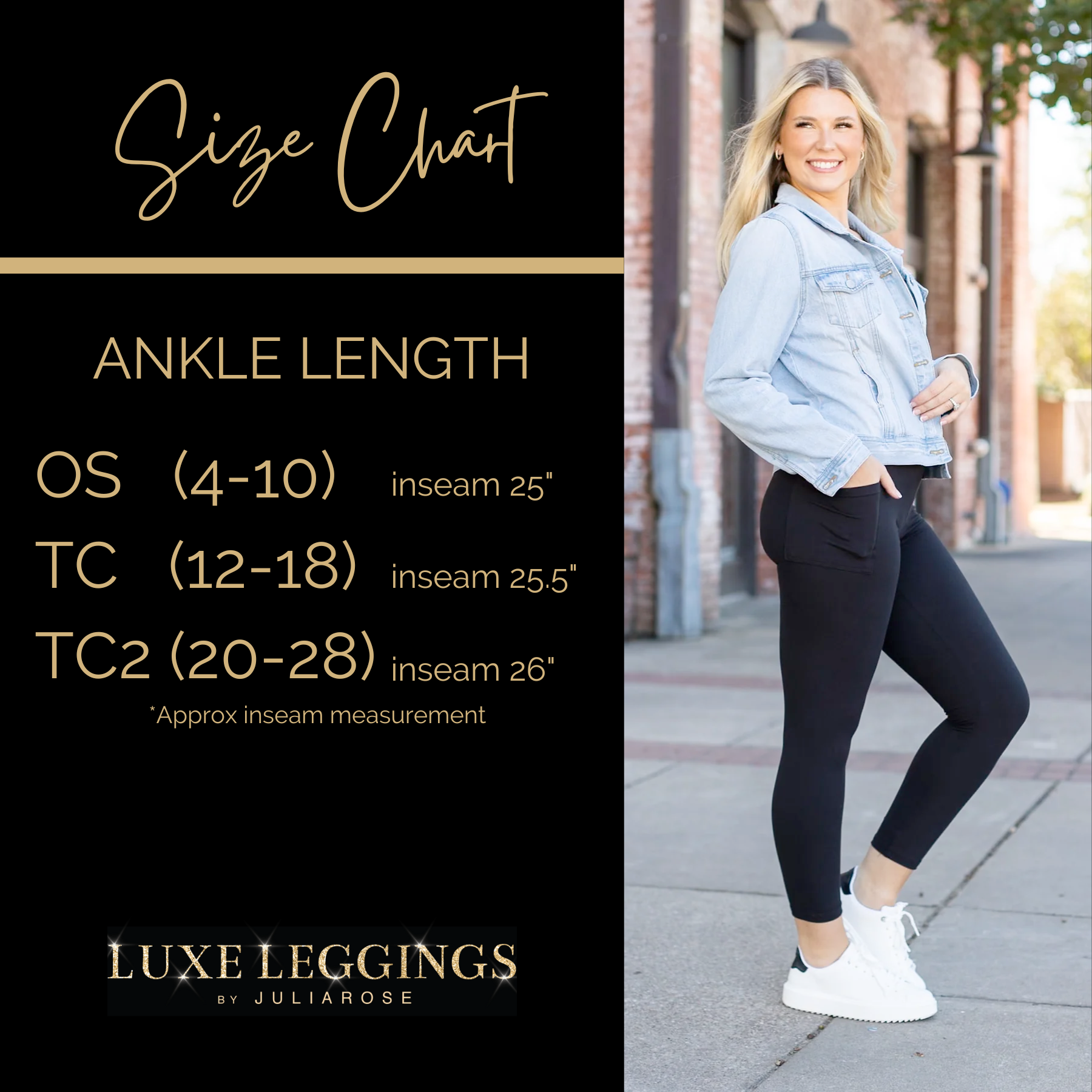 The Riley - 7/8 Ankle Length NAVY Leggings with Pockets*