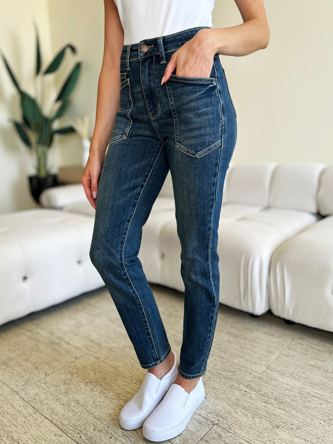 Got It Judy Blue Full Size High Waist Skinny Jeans